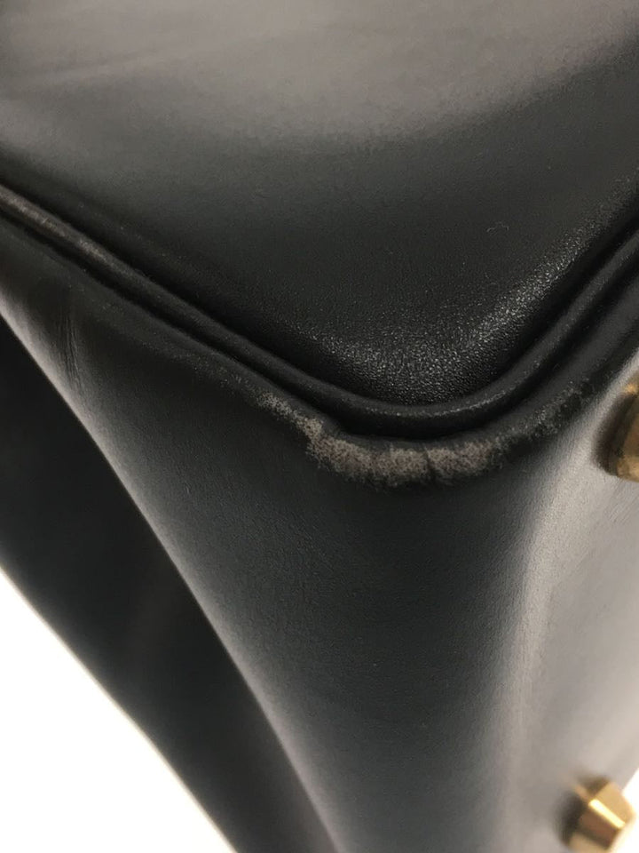 Hermes Leather Plain Handbag