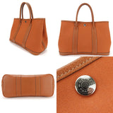 Hermes Tote Bag Canvas, Leather Orange Garden party TPM Women
