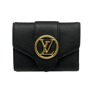 Louis Vuitton Portefeuil LV Pont Neuf Compact Taurillon Clemence Ladies Trifold Wallet