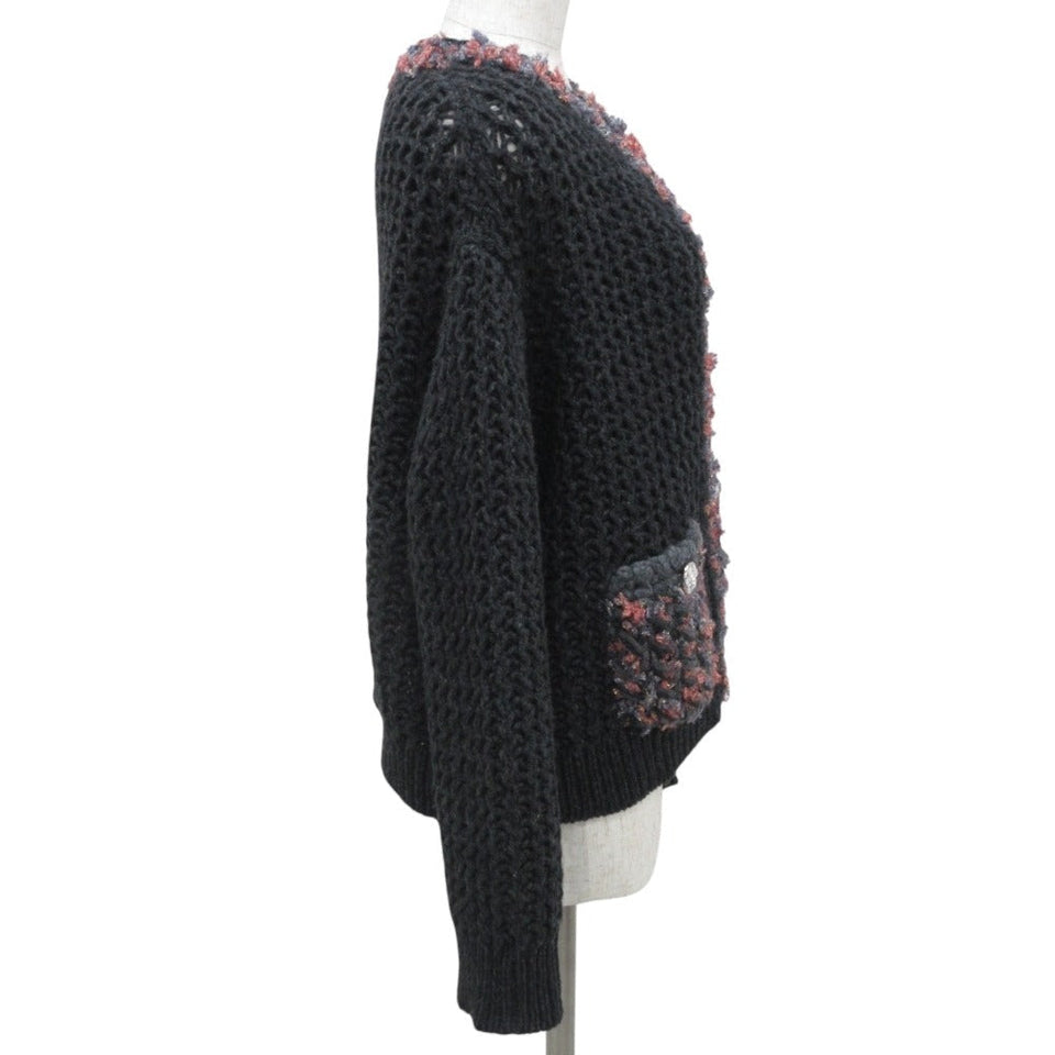 Chanel Gripoix Button 100% Cashmere Knit igan