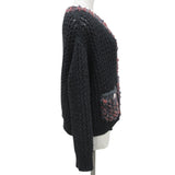 Chanel Gripoix Button 100% Cashmere Knit igan