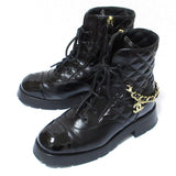 Chanel Matelassé Leather Short Boots