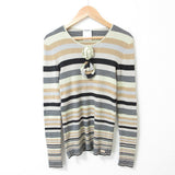 Chanel 01P Flowe Corsage Border Knit Sweater