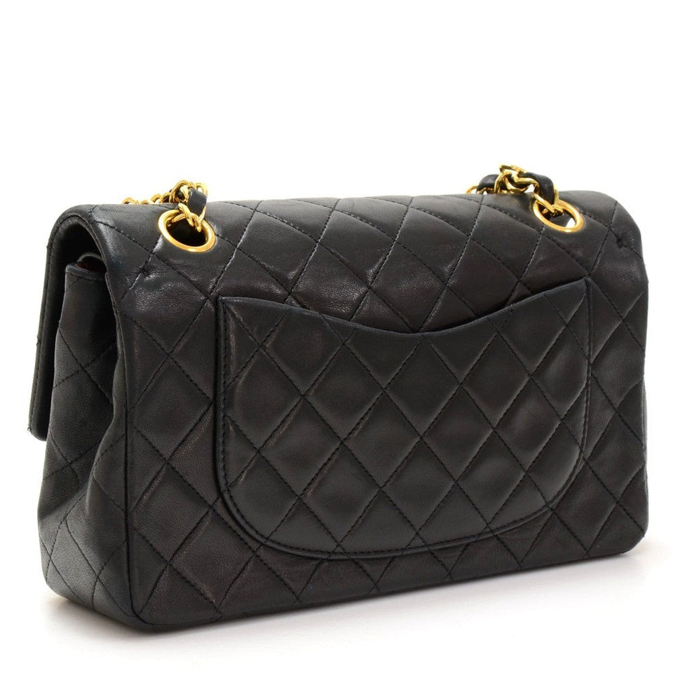 Chanel Double Flap Quilted Leather Bag