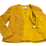 Chanel Coco Mark Button Tweed Wool Jacket