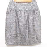 Chanel Coco Mark Tweed Mini Skirt Wool Skirt
