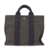 Hermes Tote Bag canvas gray Her Line Tote PM unisex(Unisex)