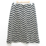 Chanel Chevron Coco Mark Tweed Skirt