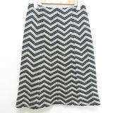 Chanel Chevron Coco Mark Tweed Skirt