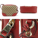 Gucci Shoulder Bag 449413 GG canvas Red