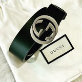 Gucci GG Interlocking Leather Belt