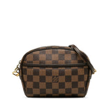 Louis Vuitton Pochette Ipanema Damier Shoulder Bag Crossbody Bag Brown