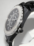 Chanel Black Ceramic J12 Watch H2014