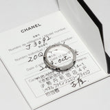 Chanel K18WG Black Ceramic J12 Ultra Collection Ring J3092
