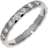 Chanel K18WG Diamond Coco Crush Ring Mini Model J11871
