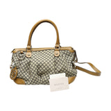 Gucci Tote Bag 247902 canvas Beige x brown 2WAYShoulder Bag Diamante Women
