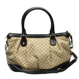 Gucci Shoulder Bag 247902 canvas Black x beige 2WAYShoulder Bag Diamante Women