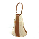 Hermes Handbag canvas Brown Sakso PM Women