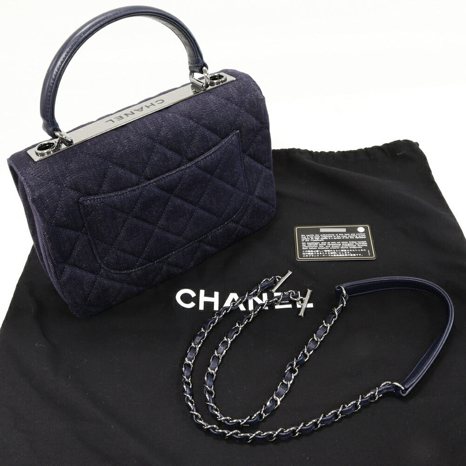 Chanel Denim Canvas Matelassé 2way Bag