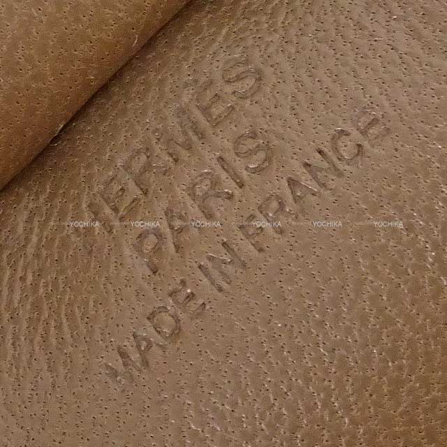 Hermes bag charm Rodeo PM So Etoupe White stitch Etoupe Agneau Milo Stamp