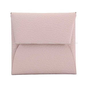 Hermes change purse Bastia Mauve Pale Chevre Myzore Silver HW Stamp