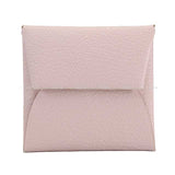 Hermes change purse Bastia Mauve Pale Chevre Myzore Silver HW Stamp