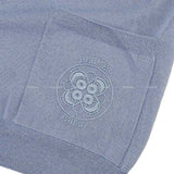 Hermes Cardigan Ladies Long Vneck Embroidery Bleugray Cashmere50% / Silk50% 38