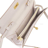 Hermes long wallet Kelly Wallet Long To Go New Gris Perle Veau Epsom Gold HW Stamp