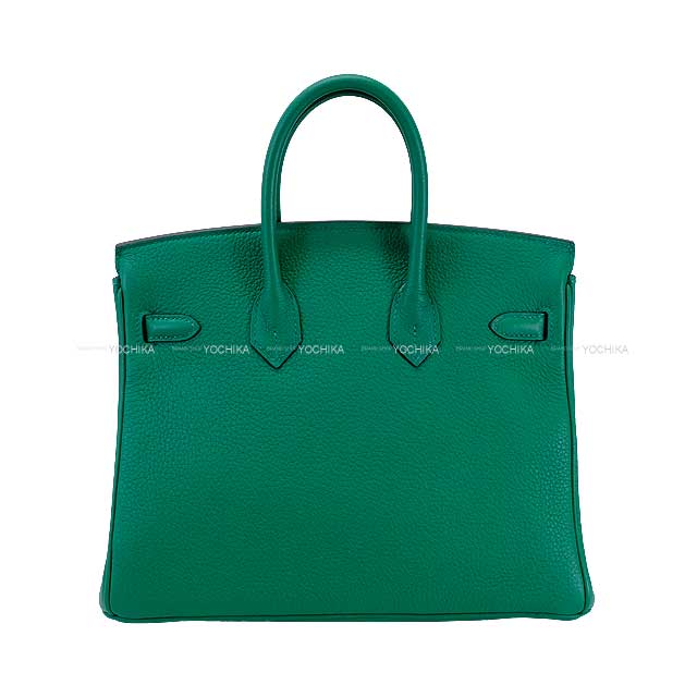 Hermes Handbag Birkin25 Vert Vertigo Veau Togo Silver HW Stamp