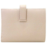Hermes Bi-fold wallet Bearn Compact Verso  Craie/Gold Veau Epsom Gold HW Stamp