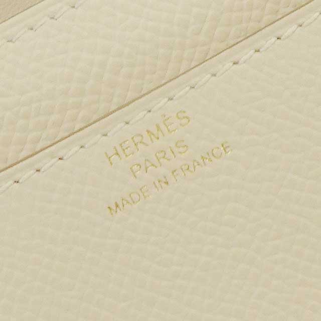 Hermes long wallet Constance Long wallet To Go Craie Veau Epsom Rose Gold HW Stamp