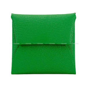 Hermes change purse Bastia Verso Bambou/Rose Darling Chevre Myzore Silver HW Stamp