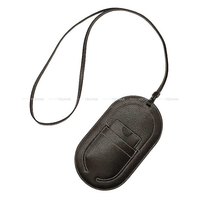 Hermes Carrying case In The Loop Phone To Go GM Ebene Chevre Myzore Stamp