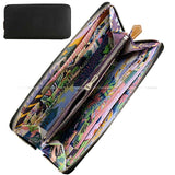 Hermes long wallet Azap Silk in EN LIBERTE!  Noir (Black)/Cassis Veau Epsom/Veau Barenia/Silk100% Silver HW Stamp