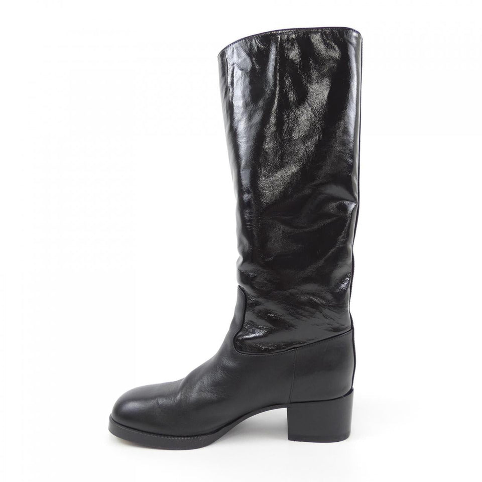 Chanel G37985Y55400 Shiny Calfskin Boots