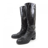 Chanel G37985Y55400 Shiny Calfskin Boots