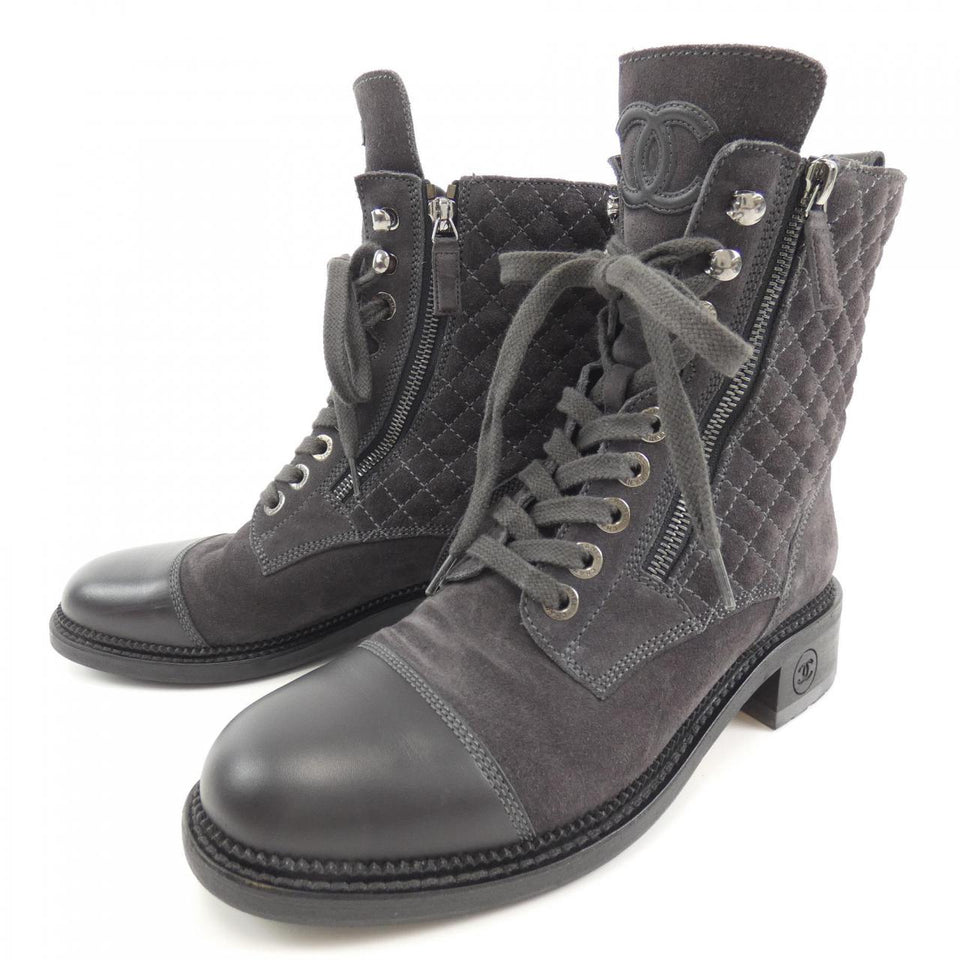 Chanel Suede Calfskin Boots