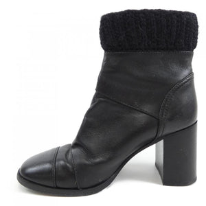 Chanel G45281B14454 Kidskin Knit Lambskin Boots