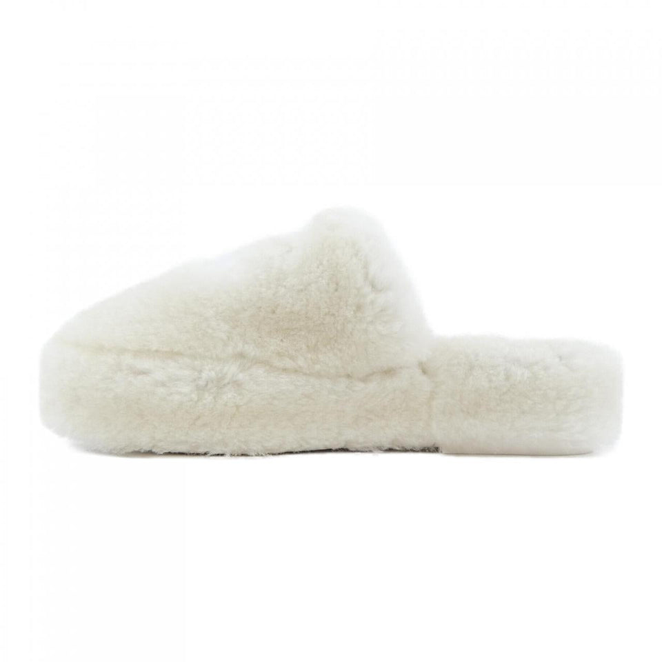 Chanel G45984B17892 Shearling Lambskin Sandals