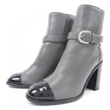 Chanel G38064Y56105 Lambskin Patent Calfskin Boots