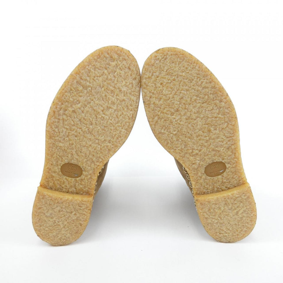 Chanel G34113Y52122 Kid Suede Shearling Boots