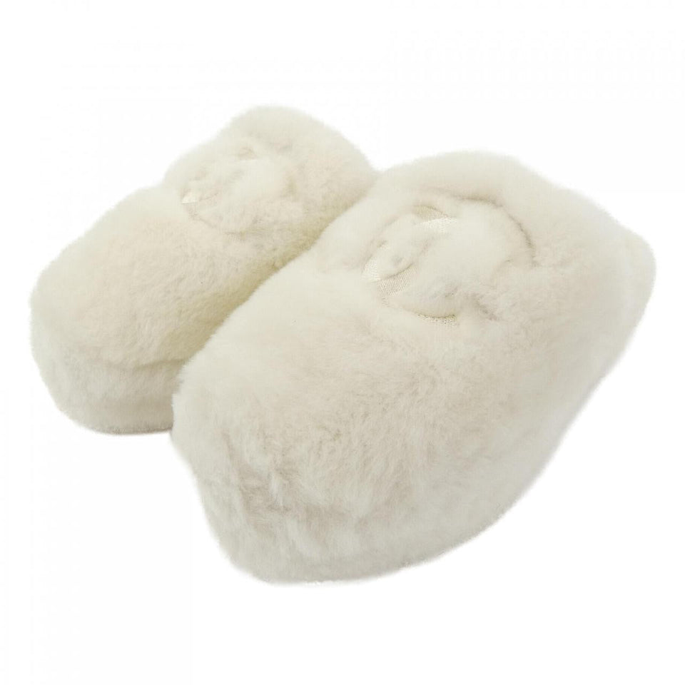 Chanel G45984B17892 Shearling Lambskin Sandals