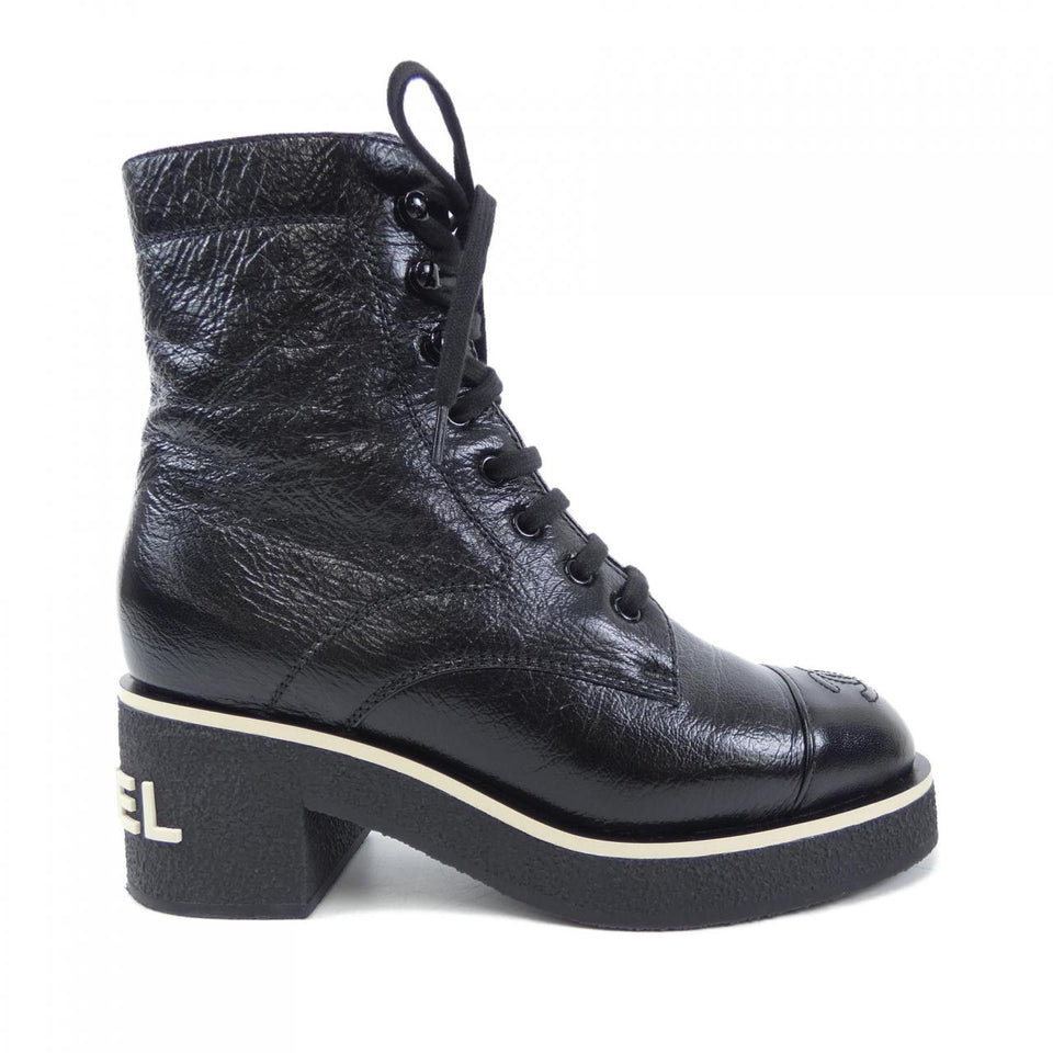 Chanel G36435X51854 Shiny Lambskin Boots