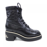 Chanel G36435X51854 Shiny Lambskin Boots