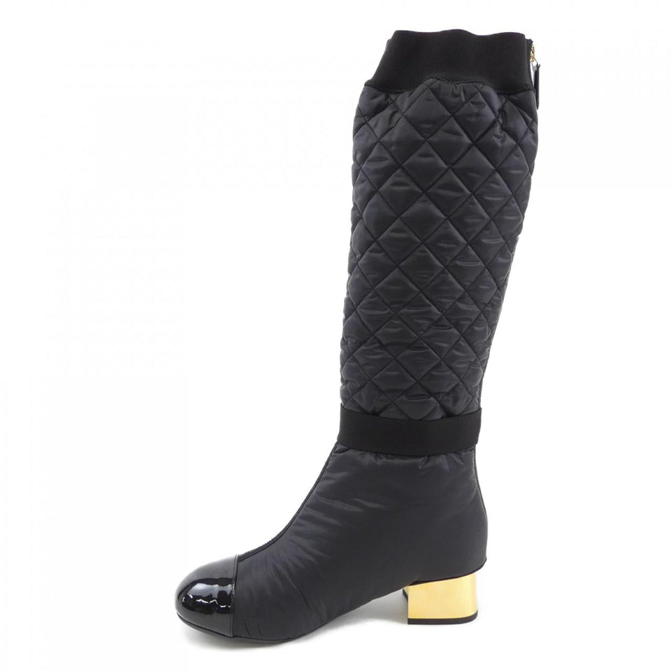Chanel G38428Y55553 Fabric Lambskin Patent Calfskin Boots