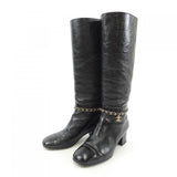 Chanel G35006X53109 Calfskin Long Boots