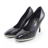 Chanel G32233Y50626 CRUM Calf Patent Calf Pumps