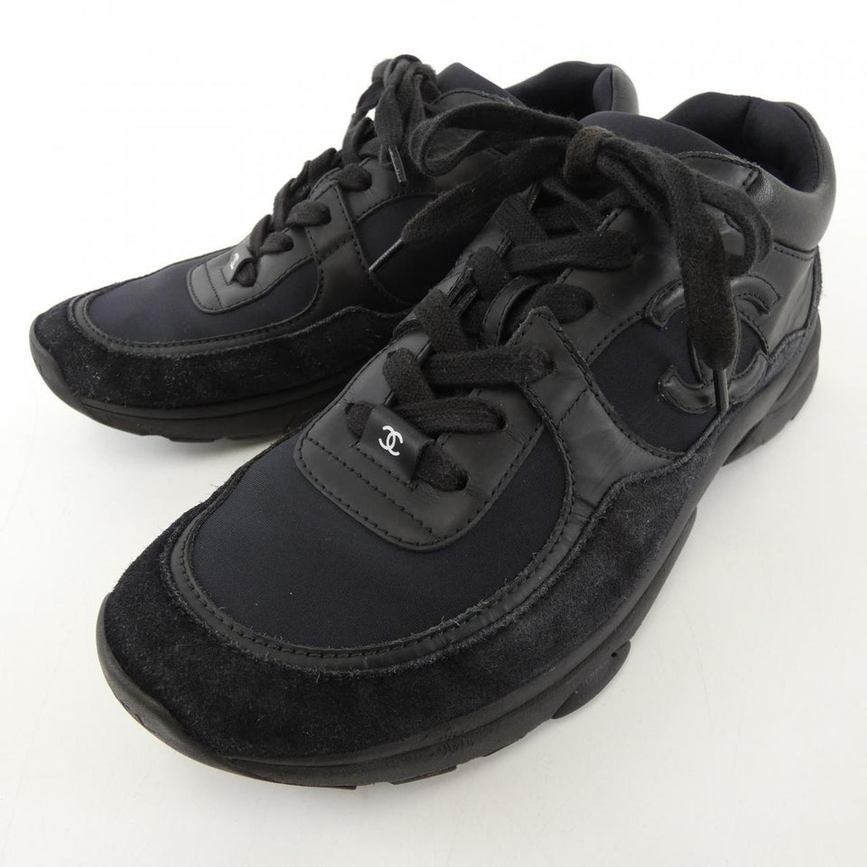 Chanel G33745Y52846 Calfskin Lambskin Fabric Sneakers