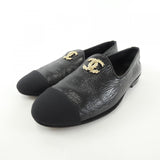 Chanel G39318Y56059 Shiny Goatskin Shoes