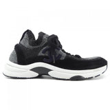 Chanel G38750B14071 Knit Suede Calfskin Sneakers
